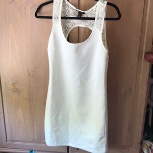 Forever 21 open back white dress size L